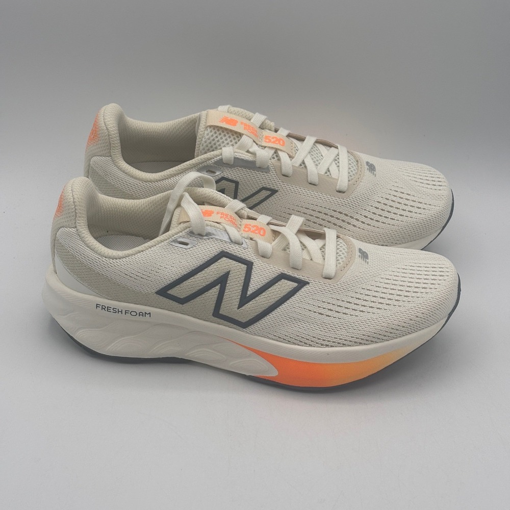 New Balance Fresh Foam 520 v9 Shoes Womens Size 6 White Beige Running W520LG9